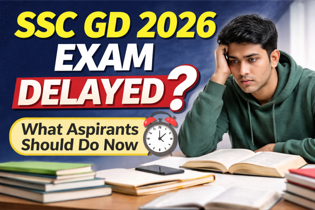 SSC GD 2026 Exam Delayed